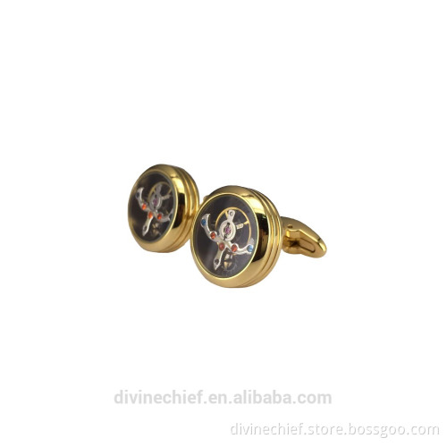 Very Nice New Style Tourbillion cufflinks Bulk Cufflinks Blank Cufflinks